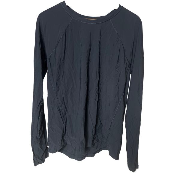Athleta Momentum Top Black Long Sleeve Size Small - Picture 1 of 5